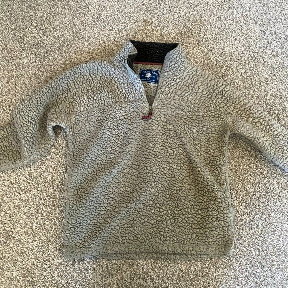 Live oak brand Fleece collared quarter zip